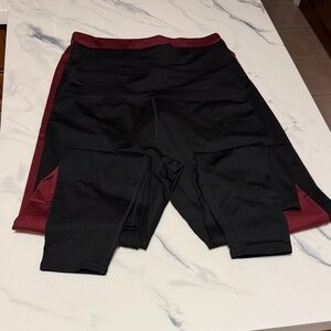Black and Red Athletic Pants